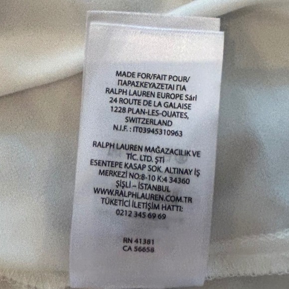 Lauren Ralph Lauren Zebra Print Faux Wrap Dress Cream Brown 12P Sleeveless NWT - Picture 13 of 14